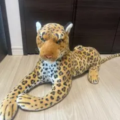 リアルヒョウぬいぐるみ 大きめ　デラックス斑点50 センチメートルヒョウ柄