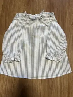 プティマイン　長袖シャツ　ストライプ　90センチ