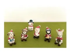 《ノーティー アニマル クリスマス》 置物