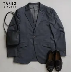 J938@ TAKEO KIKUCHI 極上シルク混 テーラード ジャケット M