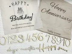 スリーコインズ　誕生日　タペストリー　100均　記念日