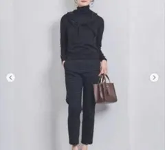 ユナイテッドアローズ　UNITED ARROWS ドットジャガードスリムパンツ