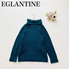 【エグランティーヌ】タートルネックニットプルオーバー（L）カシミヤ ウール