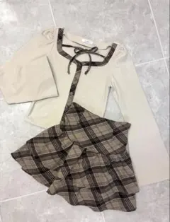 evelyn エブリン チェックカットセットアップ