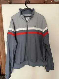 LACOSTE SPORT ナイロンジャケット グレー/赤/白