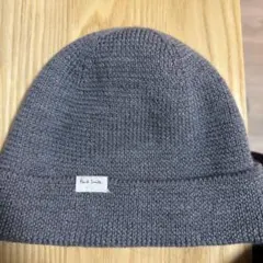 値下　ウール100% グレー ニット帽　ポールスミス