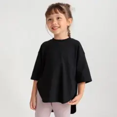 ビッグシルエット7分袖Tシャツ 100
