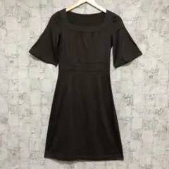 【LAUTREAMONT】ロートレアモン リヨセル天竺 ひざ丈ワンピース M