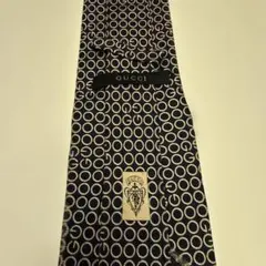 GUCCI シルク ネクタイ リングパターン