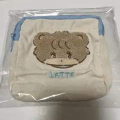 mikko characters もこもこポーチ LATTE
