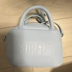 FURFUR マイクロスクエアボストンバック ライトブルー ショルダーバッグ