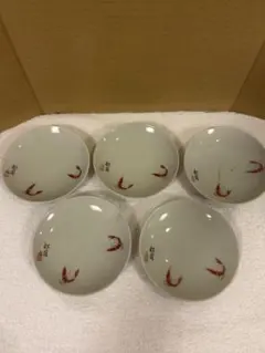有田焼　小皿　海老柄　　 昭和レトロのサムネイル
