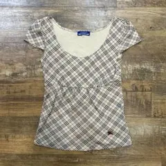 BURBERRY BLUE LABEL バーバリー ノバチェック カットソー