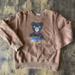 ☆DOUBLE.B☆ミキハウス☆トレーナー☆130☆茶色☆男の子☆