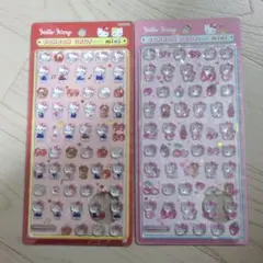 ボンボンドロップシール サンリオ ミニ キティ レッド ピンク