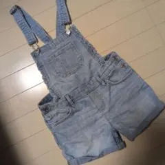 デニムショートオーバーオール ライトブルー