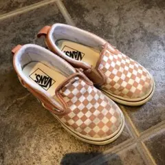 vans 16.0 ギンガムチェック　オレンジ