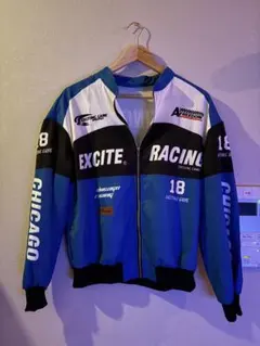 ★レーシング カー ジャケット ブルー XXL★