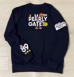 新品 正規品 パーリーゲイツ どうしちゃったPGスウェット紺 サイズ6 XL