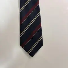 Eastboy Venusストライプネクタイ 紺/ブルー/赤黄色 イーストボーイ