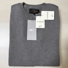【BEAMS】ビームス クルーネックニット グレー Sサイズ 新品