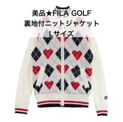 美品★FILA GOLF 裏地付ニットジャケット Lサイズ