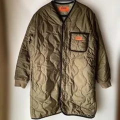 【UNIVERSALOVERALL 】中綿キルティングコートパイピング　M