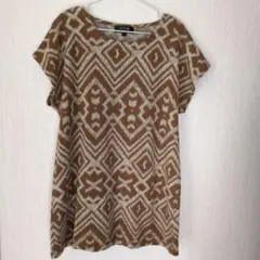 CP CUBE 幾何学模様 チュニック Lサイズ