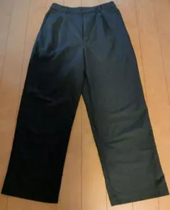 UNIQLO リネンブレンドタックワイドパンツ　レディース L