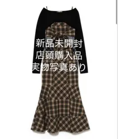 andmary Juni check dress beige Mサイズ