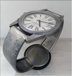 ★腕時計大型サイドテーブル★時計実働★奈良県発送★インダスリアル★