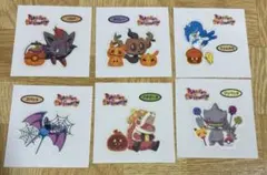 ポケモンパン　デコキャラシール　ウェルカモ、ジュペッタ、アチゲータ、ズバット　他