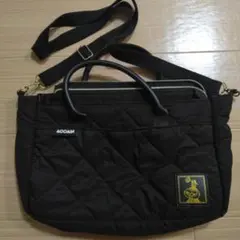 ムーミン キルティングショルダーバッグ 黒