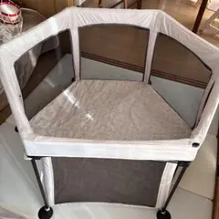日本育児　洗えてたためるポータブルベビーサークルモロッカンベージュ