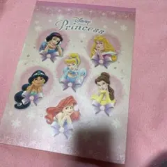 ディズニープリンセス B5 メモパッド 汚れあり Disney メモ帳文房具