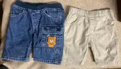 【お値下げ】HOT BISCUITS 80cm半ズボン2枚