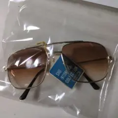 昭和レトロ　SHU international 　ダブルブリッジ　サングラス
