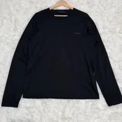 美品 プラダ 長袖カットソー ロンT XL ブラック ポケット シンプルのサムネイル