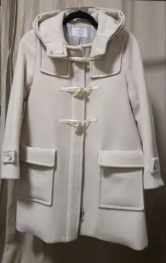 STUDIOUS ホワイト ダッフルコート