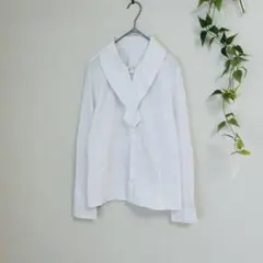 FOXEY フォクシー セーラーカラー風 ブラウス 白 サイズ40 日本製 美品のサムネイル