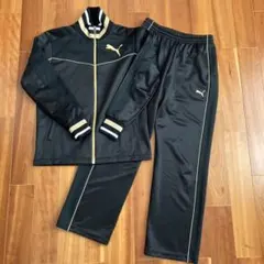 プーマ　ジャージ　上下セット　黒×ゴールド