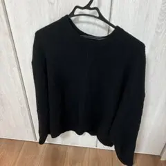 GAPクルーネック リブニット ブラック