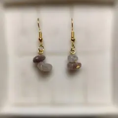 ハンドメイド 天然石 ピアス