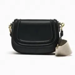 【美品】ZARA ブラック ショルダーバッグ黒
