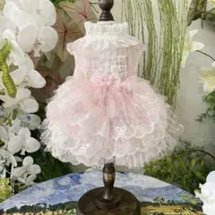 No.2147犬服　猫服　ハンドメイド　ワンピース　わんちゃん