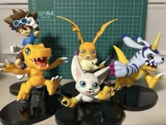 デジモンアドベンチャー デジモンフィギュア台座付き レトロ 当時物 未
