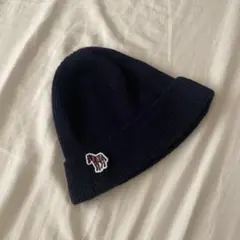 Paul Smith ネイビー ニット帽 馬刺繍