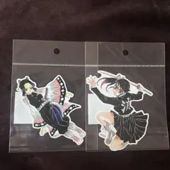鬼滅の刃　胡蝶しのぶ　栗花落カナヲ　ダイカットステッカー