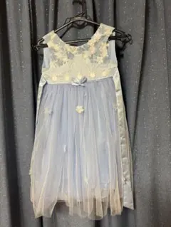 キッズドレス　水色　110cm