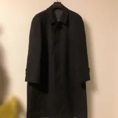 タグ付き未使用品 ミツミネ チェスターコート ロング丈 黒 カシミヤ アンゴラ メンズスーツKOKUBO チェスターコート メンズ ロングコート ビジネス